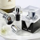 “Hats Off!” Chrome Top Hat Wine Pourer/Bottle Stopper