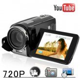 Youtube Direct 720P Touchscreen HD Camcorder (20x Zoom)