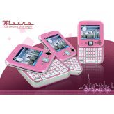 Metro Pink Dual SIM Swivel Screen Cosmopolitan Phone!