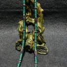 24" Glass Crow bead