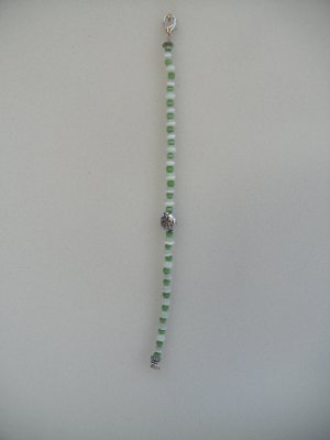 7" Mixed Bead- Greentone