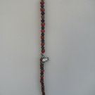 8" Red Jasper mix w/ Armidillo charm
