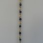 7" Amber Heart bead with black cork