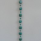 7"  Green antique design