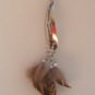 I- Pheasant w/silver beads