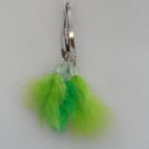 B- Colored Feathered barrett, small