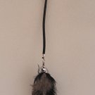 A-Guinea/black feathers 8"