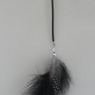 D-Guinea/black feather, 8"