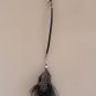 Guinea/black feather, 8"
