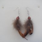 22- Pheasant feather w/ dark bead