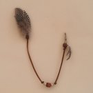 Black Guinea feather clip (3)