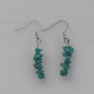 Amazonite, silver hoop