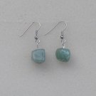 Adventurine, silver hoop