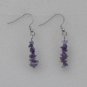 Amethyst, silver hoop