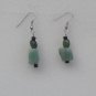 Jade,Adventurine, silver hoop