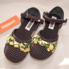NWT Girls GYMBOREE Prep Club Espadrille Sandals Sz 8M