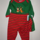 Boy Girl DISNEY Pooh Xmas 3pc Pant Set Sz 3-6 Mo *NWT*