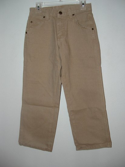 **NWT** Boys WRANGLER Tan Loose Fit Jeans Size 8R