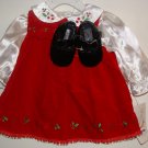 *NWT* Girl BT KIDS 3pc Xmas Dress Set 3-6 Months !CUTE!