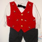 *NWT* Boys BT KIDS 4pc Xmas Pants Set 3-6 Months !CUTE!