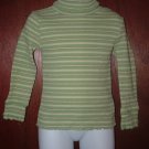Girl CHILDREN'S PLACE Green Stripped Turtleneck 4 *EUC*