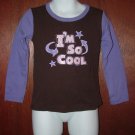Girl CHILDREN'S PLACE I'm So Cool Lng Slv Shirt 4 *EUC*