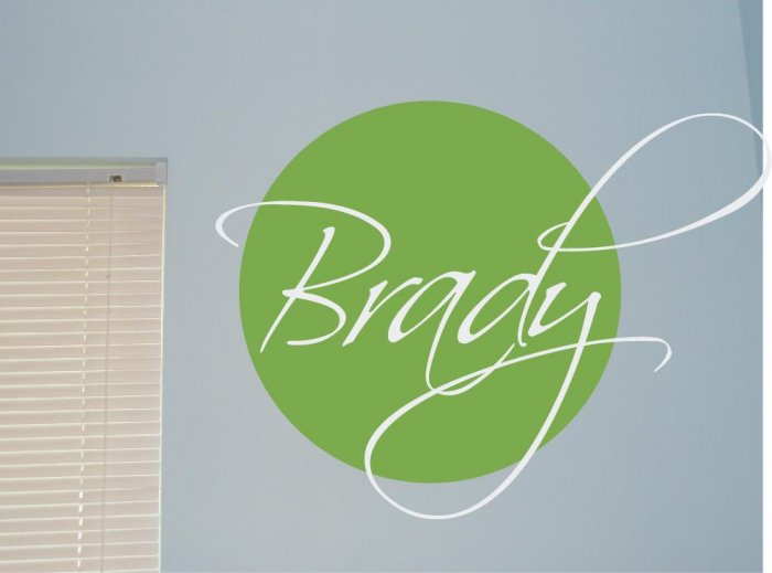 Large Personalized Name Vinyl Wall Decal