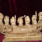 Nice Old Bone Carving Art 7 immortal Ride Dragon