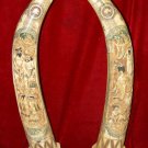 Old Bone Art Handicraft Eight immortal Design Tooth adornment