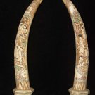 Old Bone Art Handicraft Eight immortal Design Tooth adornment