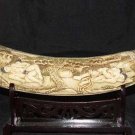 Old Bone Art Handicraft Man Woman Sex Design Tooth adornment
