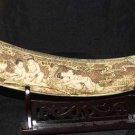 Old Bone Art Handicraft Man Woman Sex Design Tooth adornment