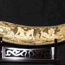 Old Bone Art Handicraft Man Woman Sex Design Tooth adornment