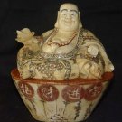 Old Bone Art Handicraft Lucky Yuanbao Mile Buddha Statue
