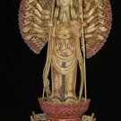 Old Bone Art Handicraft Nice Thousand Hand Kwan-yin Figure