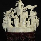 Old Bone Art Handicraft the cowherd in the legend Meet Figure