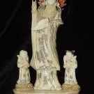 Old Bone Art Handicraft Lucky Child Kwan-yin Figure