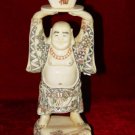 Old Bone Art Handicraft Wealth Buddha Bring Fortune Figure
