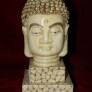 Old Bone Art Handicraft Lucky Sakyamuni Head Figure