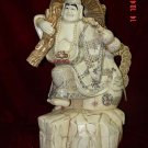 Old Bone Art Handicraft Wealth Buddha Bring Fortune Figure