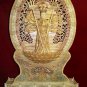 Old Bone Art Handicraft wizardly Thousand Hand Kwan-yin Figure 31.5"