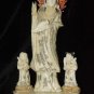 Old Bone Art Handicraft Lucky Water Lily Child Kwan-yin Figure