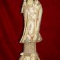 Old Bone Art Handicraft Lucky Kwan-yin Ride Tortoise Figure