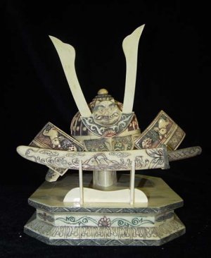 Old Bone Art Handicraft general Cap Sword Decoration