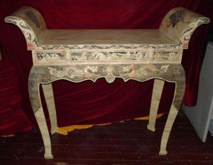 Exquisite Bone Art Handicraft Carving Dragon Design Table altar