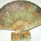 Exquisite Bone Art Handicraft Carving Dragon Fan