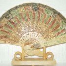 Exquisite Bone Art Handicraft Carving Phoenix Fan