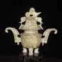 Exquisite Bone Art Handicraft Carving Dragon Foo Dog Fume Stove