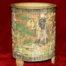 Exquisite Bone Art Handicraft Carving longevity God Pen Vase
