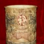 Exquisite Bone Art Handicraft Carving Double Dragon Pen Vase